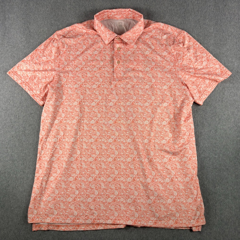 Southern Tide Mens Performance Polo Shirt XL Caps Off Summer Golf Short Sleeve - Picture 2 of 7